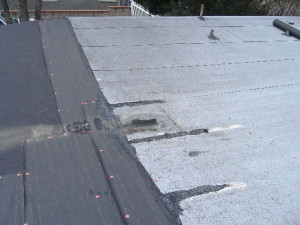 The roof before we installed the Duro-Last roof